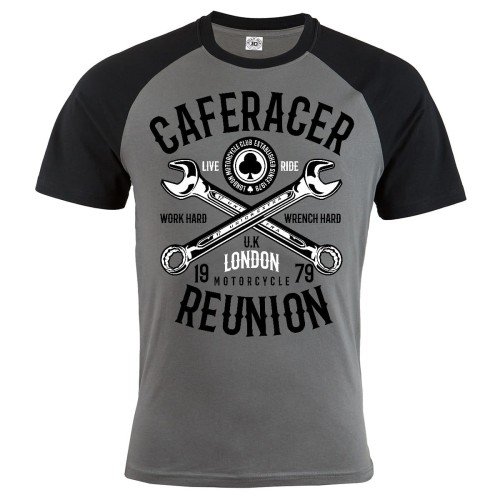 KOSZULKA MĘSKA MOTO CAFERACER REUNION