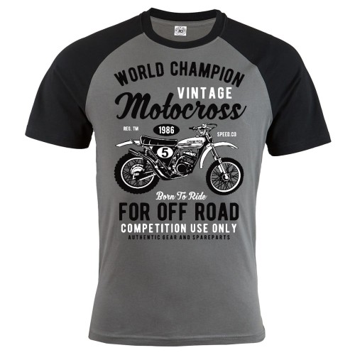 KOSZULKA MĘSKA MOTO VINTAGE MOTOCROSS 