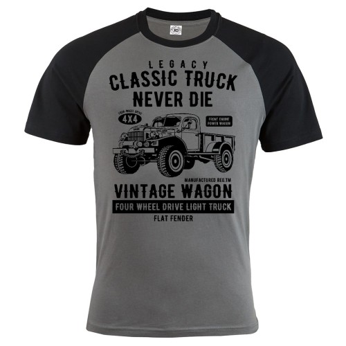 KOSZULKA MĘSKA MOTO CLASSIC TRUCK NEVER DIE