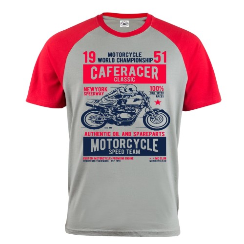 KOSZULKA MĘSKA MOTO CAFERACER CLASSIC