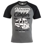 KOSZULKA MĘSKA MOTO HAPPY CAMPER