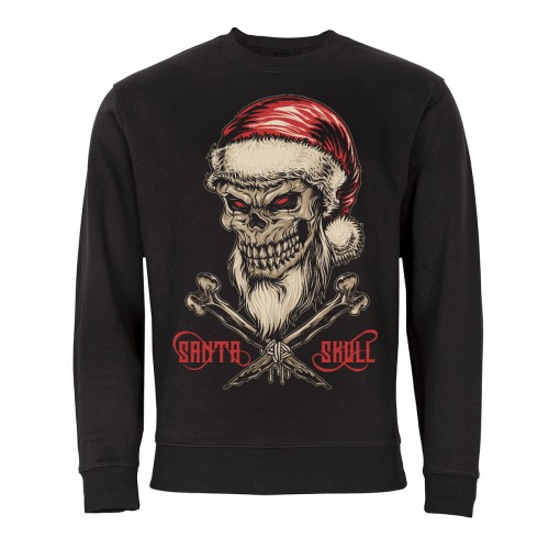 MĘSKA BLUZA ŚWIĄTECZNA CZACHA SANTA SKULL 1