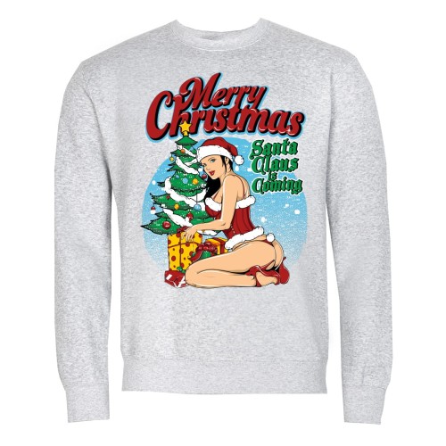 MĘSKA BLUZA ŚWIĄTECZNA MIKOŁAJKA CHOINKA MERRY CHRISTMAS SANTA CLAUS IS COMING 1