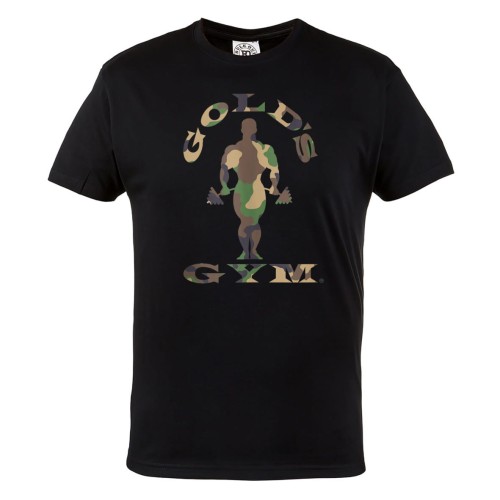 KOSZULKA MĘSKA NA SIŁOWNIĘ PODNOSZENIE CIĘŻARÓW SZTANGA GOLD'S GYM 