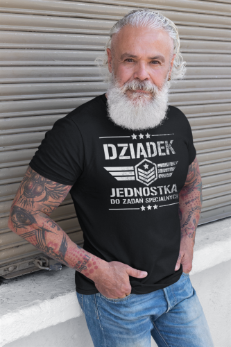 KOSZULKA PREZENT NA DZIEŃ DZIADKA DZIADEK JEDNOSTKA DO ZADAŃ SPECJALNYCH VINTAGE TORBA GRATIS 4