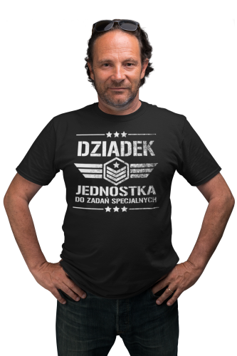 KOSZULKA PREZENT NA DZIEŃ DZIADKA DZIADEK JEDNOSTKA DO ZADAŃ SPECJALNYCH VINTAGE TORBA GRATIS 3