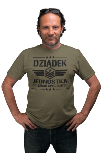 KOSZULKA PREZENT NA DZIEŃ DZIADKA DZIADEK JEDNOSTKA DO ZADAŃ SPECJALNYCH TORBA GRATIS 2