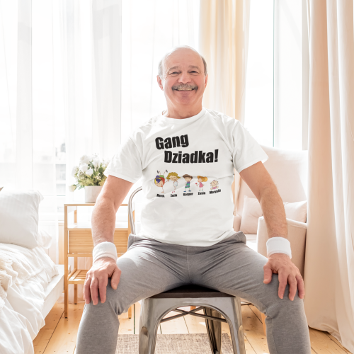 PERSONALIZOWANA KOSZULKA PREZENT NA DZIEŃ DZIADKA GANG DZIADKA TORBA GRATIS 5