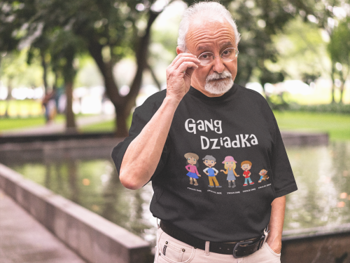 KOSZULKA PERSONALIZOWANA PREZENT NA DZIEŃ DZIADKA GANG DZIADKA TORBA GRATIS 4