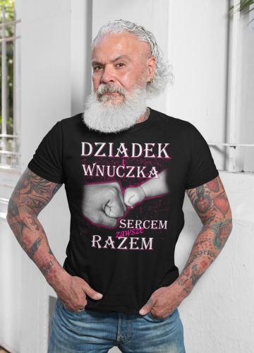 KOSZULKA PREZENT NA DZIEŃ DZIADKA ŻÓŁWIK DZIADEK I WNUCZKA TORBA GRATIS 3