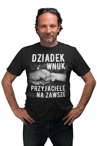 KOSZULKA PREZENT NA DZIEŃ DZIADKA ŻÓŁWIK DZIADEK I WNUK TORBA GRATIS 2