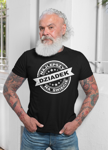 KOSZULKA PREZENT NA DZIEŃ DZIADKA NAJLEPSZY DZIADEK NA ŚWIECIE TORBA GRATIS 4