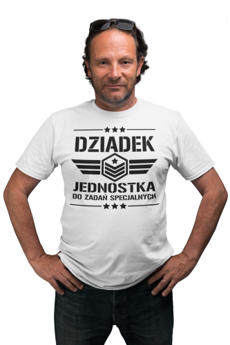 KOSZULKA PREZENT NA DZIEŃ DZIADKA DZIADEK JEDNOSTKA DO ZADAŃ SPECJALNYCH TORBA GRATIS 2