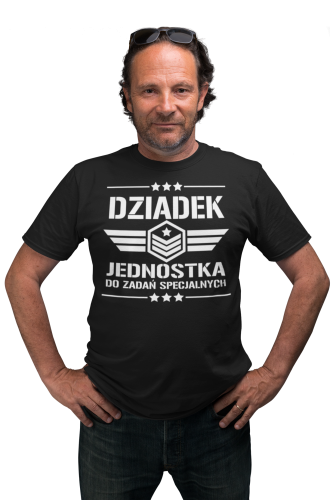 KOSZULKA PREZENT NA DZIEŃ DZIADKA DZIADEK JEDNOSTKA DO ZADAŃ SPECJALNYCH TORBA GRATIS 2