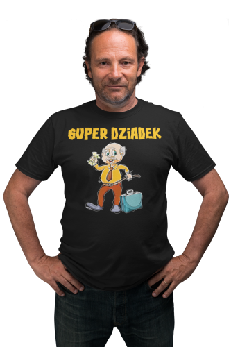 KOSZULKA PREZENT NA DZIEŃ DZIADKA SUPER DZIADEK TORBA GRATIS 2
