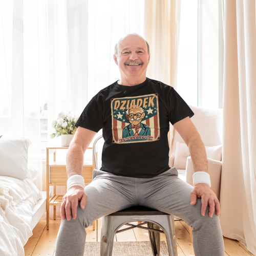 KOSZULKA PREZENT NA DZIEŃ DZIADKA DZIADEK ŻYWA LEGENDA TORBA GRATIS 4