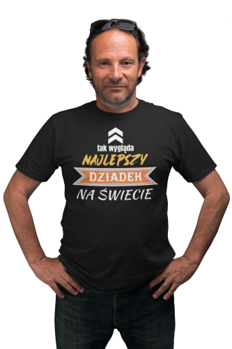 KOSZULKA PREZENT NA DZIEŃ DZIADKA TAK WYGLĄDA NAJLEPSZY DZIADEK NA ŚWIECIE TORBA GRATIS 2