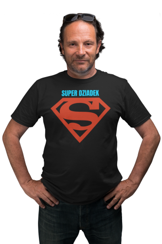KOSZULKA PREZENT NA DZIEŃ DZIADKA SUEPR DZIADEK MÓJ BOHATER TORBA GRATIS 2