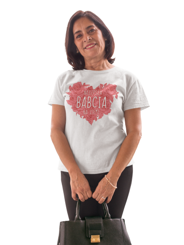 DAMSKA KOSZULKA PREZENT NA DZIEŃ BABCI NAJLEPSZA BABCIA NA ZIEMI TORBA GRATIS 5