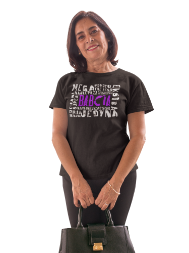 DAMSKA KOSZULKA PREZENT NA DZIEŃ BABCI MEGA FAJNA BABCIA TORBA GRATIS 5