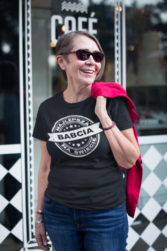 DAMSKA KOSZULKA PREZENT NA DZIEŃ BABCI NAJLEPSZA BABCIA NA ŚWIECIE TORBA GRATIS 5