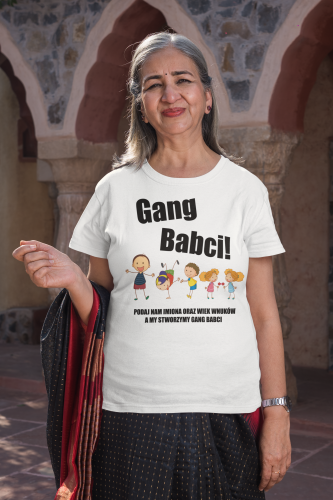 KOSZULKA PERSONALIZOWANA PREZENT NA DZIEŃ BABCI GANG BABCI TORBA GRATIS 4