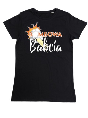 DAMSKA KOSZULKA PREZENT NA DZIEŃ BABCI BOMBOWA BABCIA TORBA GRATIS 2