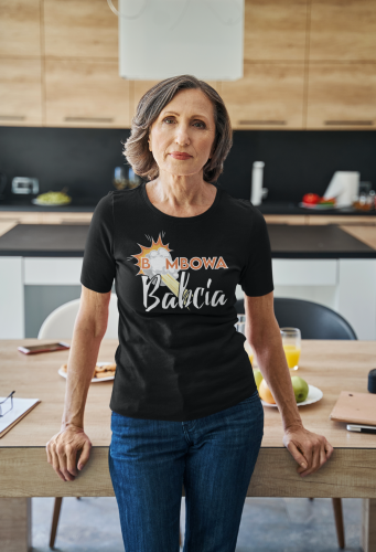 DAMSKA KOSZULKA PREZENT NA DZIEŃ BABCI BOMBOWA BABCIA TORBA GRATIS 3