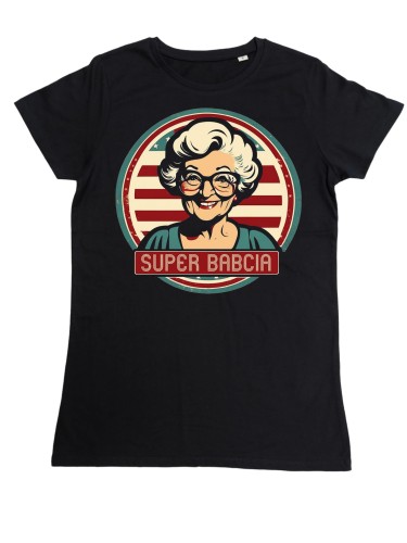 DAMSKA KOSZULKA PREZENT NA DZIEŃ BABCI SUPER BABCIA TORBA GRATIS 2