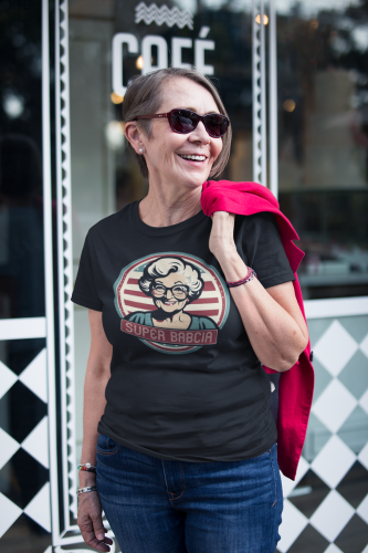 DAMSKA KOSZULKA PREZENT NA DZIEŃ BABCI SUPER BABCIA TORBA GRATIS 5