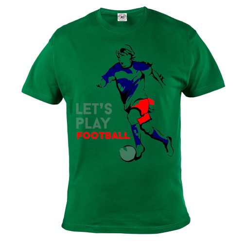 KOSZULKA PIŁKA NOŻNA LET'S PLAY A FOOTBALL