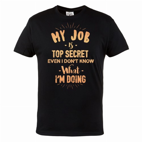 KOSZULKA MĘSKA MY JOB IS TOP SECRET 