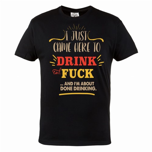 KOSZULKA MĘSKA I JUST CAME HERE TO DRINK AND… 