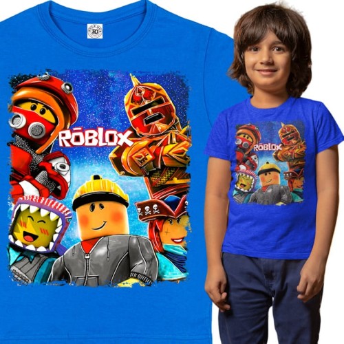 DZIECIĘCA BAWEŁNIANA KOSZULKA NA PREZENT GRA ROBLOX 1