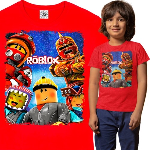 DZIECIĘCA BAWEŁNIANA KOSZULKA NA PREZENT GRA ROBLOX 1