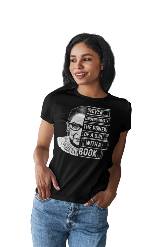 KOSZULKA DAMSKA DLA WIELBICIELKI KSIĄŻEK KSIĄŻKOHOLICZKA GIRL WITH A BOOK 