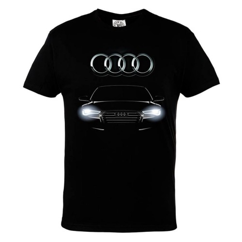 MĘSKA KOSZULKA SAMOCHODOWA AUDI ŚWIATŁA 2