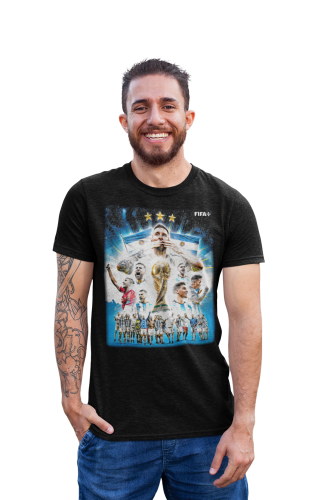 MĘSKA KOSZULKA PIŁKA NOŻNA ARGENTYNA LIONEL MESSI 4