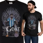 MĘSKA KOSZULKA PIŁKA NOŻNA ARGENTYNA LIONEL MESSI THE GOAT