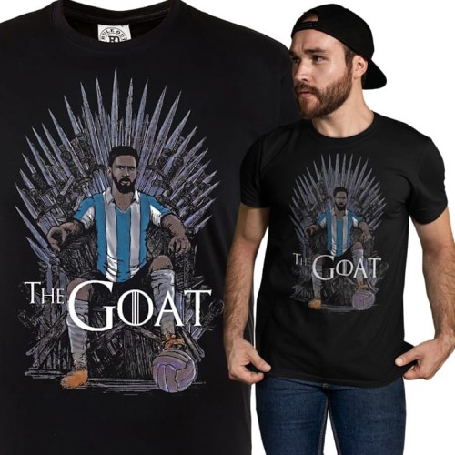 MĘSKA KOSZULKA PIŁKA NOŻNA ARGENTYNA LIONEL MESSI THE GOAT