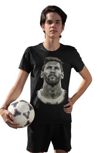 MĘSKA KOSZULKA PIŁKA NOŻNA ARGENTYNA LIONEL MESSI EFEKT SEPII 3
