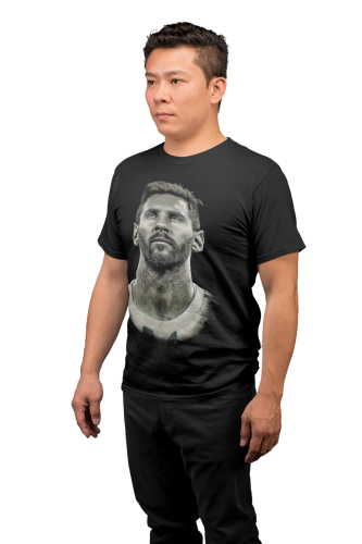 MĘSKA KOSZULKA PIŁKA NOŻNA ARGENTYNA LIONEL MESSI EFEKT SEPII 5