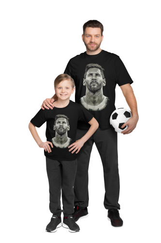 MĘSKA KOSZULKA PIŁKA NOŻNA ARGENTYNA LIONEL MESSI EFEKT SEPII 7