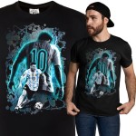 MĘSKA KOSZULKA PIŁKA NOŻNA ARGENTYNA LIONEL MESSI LEGENDA FUTBOLU