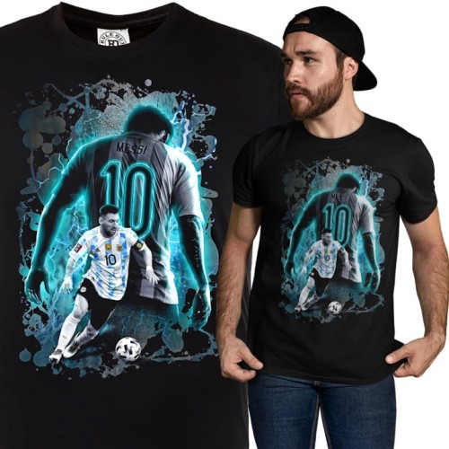 MĘSKA KOSZULKA PIŁKA NOŻNA ARGENTYNA LIONEL MESSI LEGENDA FUTBOLU 1