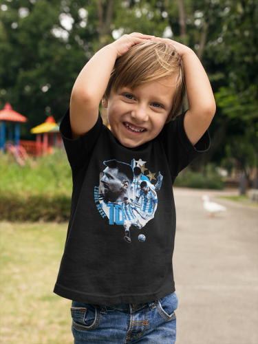 DZIECIĘCA BAWEŁNIANA KOSZULKA NA PREZENT PIŁKA NOŻNA LIONEL MESSI 10 3