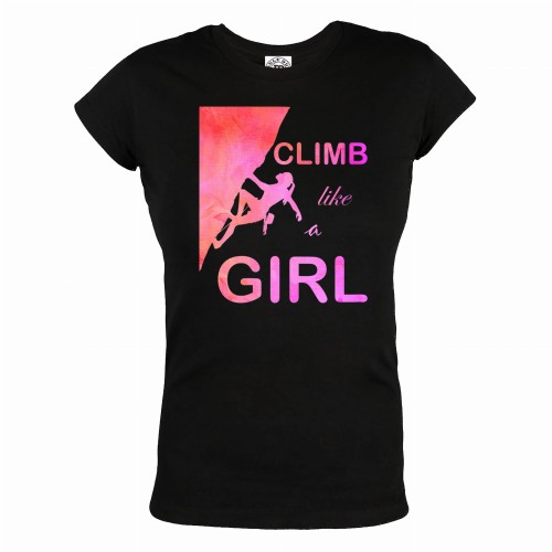 KOSZULKA DAMSKA DLA WIELBICIELKI WSPINACZKI WSPINACZKA SKAŁKOWA CLIMB LIKE A GIRL 1
