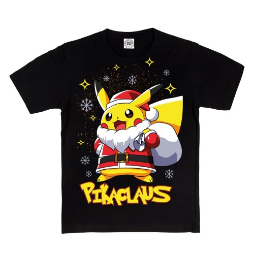 DZIECIĘCA KOSZULKA NA PREZENT POKEMON ANIME PIKACLAUS ŚWIĄTECZNY PIKACHU 2