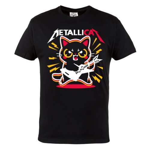 KOSZULKA MĘSKA MUZYCZNA ZESPÓŁ METALLICA KOT KOTEK METALLICAT 