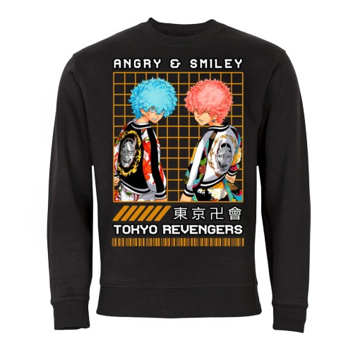MĘSKA BLUZA TOKYO REVENGERS ANIME MANGA ANGRY & SMILEY 1